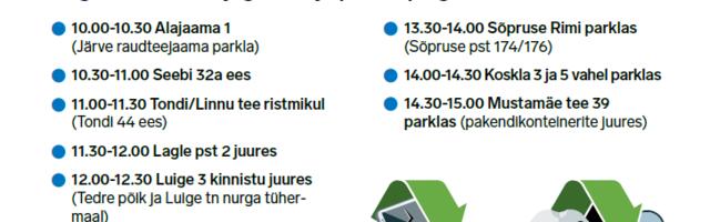 Pühapäeval toimub Kristiines ohtlike jäätmete kogumisring
