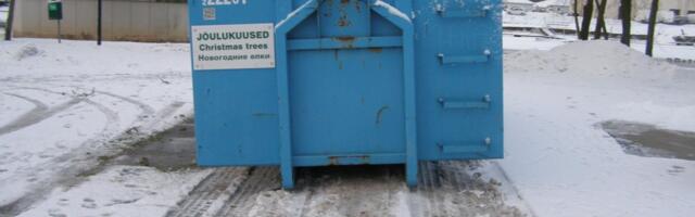 Tartu LV: Vana jõulukuuse saab viia jäätmejaama või selleks pandud konteinerisse