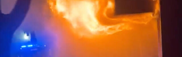 Soomes põles suure leegiga toidupood