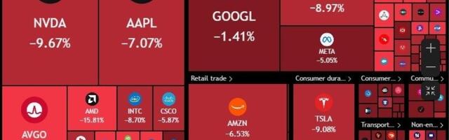USA aktsiaturul oli taas suur langus