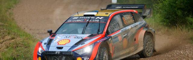 Tänak lõpetas Rally Estonia 2022 reedese võistluspäeva kolmandana, ralli liidriks kerkis Rovanperä