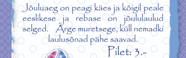 Etendus “Eeslikese jõululaul”