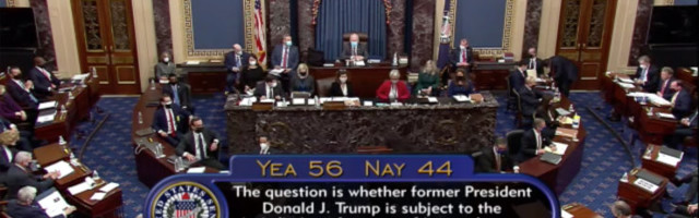 USA senat otsustas, et Trumpi ametikuriteo protsess on põhiseadusega kooskõlas ja võib alata