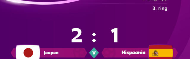Jaapan alistas 2 : 1 Hispaania, mõlemad pääsesid edasi