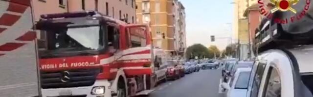 PLAMEN GUTA ZGRADU Snimak požara u Napulju: Gori bolnica, deo pacijenata evakuisan