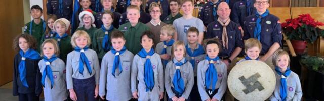 Põhjakotkad cub/scout troop celebrate Christmas