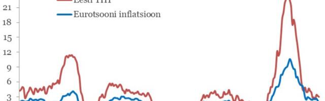 Energiahindade langus pidurdas ajutiselt inflatsiooni, samas hinnakasvu vedasid mõned toiduhinnad