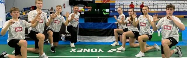 Eesti sai U-17 sulgpalli EM-il võistkonnavõistlusel üheksanda koha