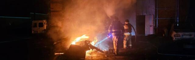 Venemaa korraldas Ukrainale taas ulatusliku õhurünnaku, Venemaal süttis kautšukitehas 