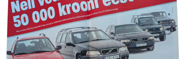 Vanast Autolehest. Kasutatud nelikveoline Audi, Subaru või Volvo 3200 euro eest