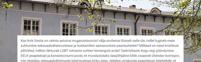 Meenutus: vähemuste arutelu ettepaneku tegi Geikristlaste Kogu