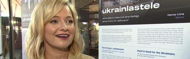 Muusikalitäht Hanna-Liina Võsa haaras ukrainlaste toetuseks mikrofoni asemel värvipintsli