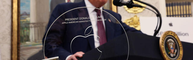 Trump wanted a US-made iPhone. Apple gave him a gold statue.
