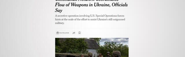 New York Times: Ukrainas juhatavad vägesid CIA agendid