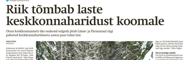 Lääne Elu paberleht neljapäeval, 19. detsembril