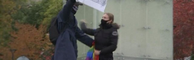 Agressiivne homopropagandist lõi rusikaga kodanikku, kes mõtles temast teisiti
