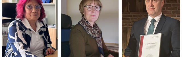 RII­VO NOOR, IL­SIA VÄ­LI ja HE­LI TENS­LIND päl­vi­vad HOL­ME­Ri