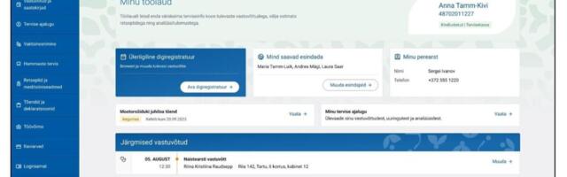 Tervisekassa sai uuele terviseportaalile hulgaliselt tagasisidet