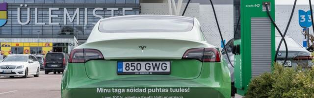 Ülemiste keskus sai Eesti suurimaks elektriautode kiirlaadimispunktiks 