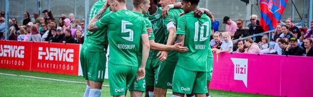 Levadia lõi Vapruse võrku kuus palli, Pärnus hakkas mängu ajal tööle väljaku kastmissüsteem