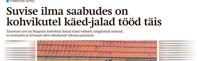 Lääne Elu paberleht laupäeval, 19. juulil
