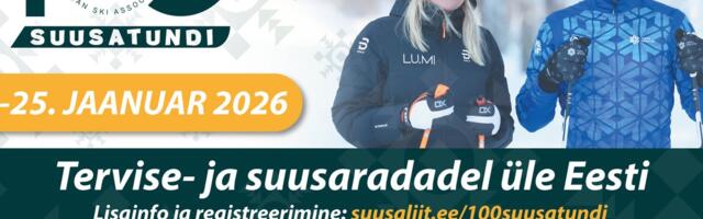 „100 suusatundi“ kutsub lapsi ja täiskasvanuid üle Eesti tasuta suusatundidesse