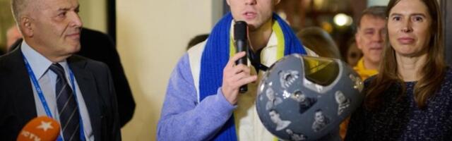 Olümpialt minema löödud Ukraina skeletonisõitja osales Müncheni julgeolekukonverentsi õhtusöögil