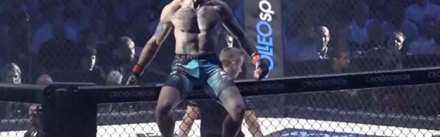 Džoker Ilić brutalnim nokautom uspavao Žgelu, pa se popeo na kavez i hrvatskoj publici poslao poruku