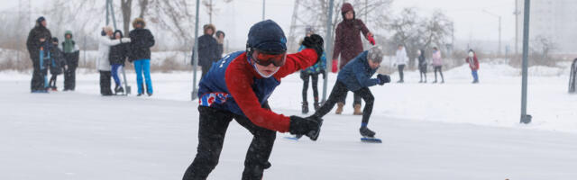 Naudi talve Härma Spordikeskuse kiiruisurajal