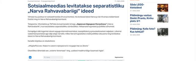 Propastop: "Narva rahvavabariigi" teema ei väljunud meie kontrolli alt