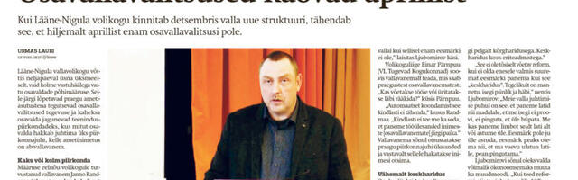 Lääne Elu paberleht laupäeval, 23. novembril
