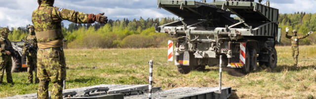 Pioneerid püstitasid õppusel Kevadtorm lahingtoetussilla üle Loobu jõe