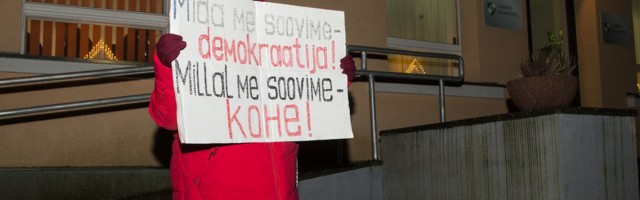 Lüganusel jätkub kahe leeri pingeline vastasseis