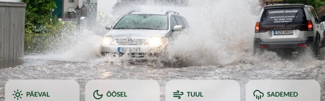 ILMATEADE | Pool Eestit saab kaela tugeva vihmasaju