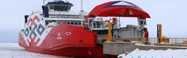 Rekordmadal veetase Väinameres takistab laevasõitu