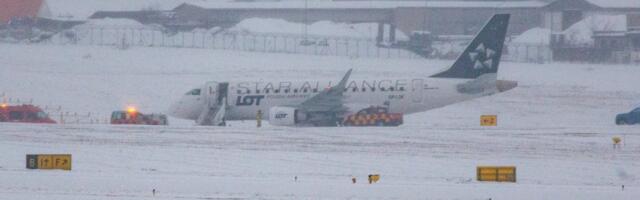 Vilniuse lennuväljal sõitis reisilennuk maandumisrajalt välja