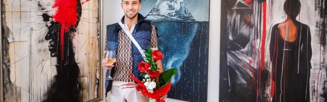 GALERII | Räppar Pluuto avas oma esimese maalinäituse: tõuke andis õnnetuvõitu lõpuga armastus