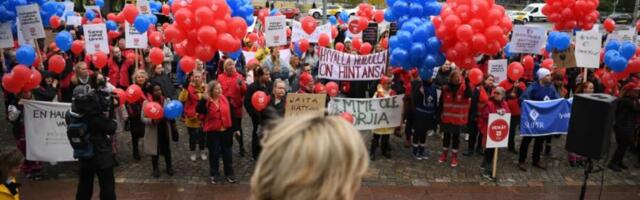 Õed avaldavad Soome parlamendi ees meelt