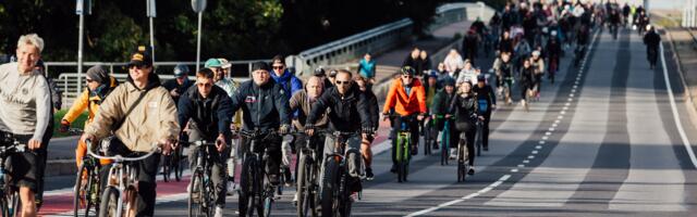 SUUR GALERII: Tour d´ÖÖ viis Tallinnas tuhanded sõitjad läbi linna hipodroomi traavirajale