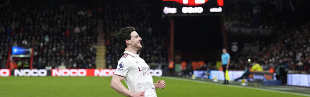 Arsenal kindlustas Rice'i tabamuste toel esikohta