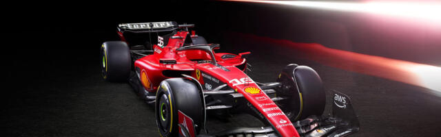 Ferrari SF-23 F1 võistlusmasina pildid ja video