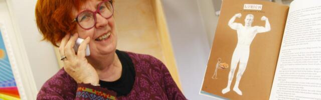 Haapsalu lasteraamatukogu seinu katavad spordipildid