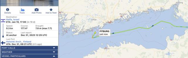 Soomes kinni peetud laeva omanik on Türgi ettevõte
