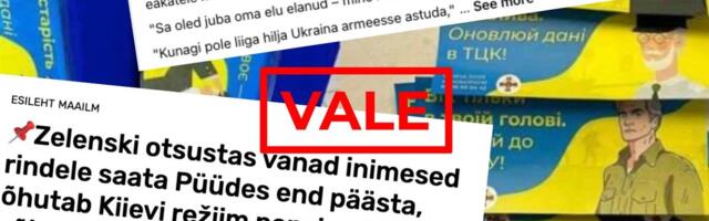 FAKTIKONTROLL | Ei, Kiievi „režiim“ ei saada pensionäre rindele. Eestis levib hoogsalt Vene propaganda võltsing