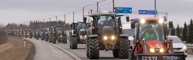 FOTOD | Enam kui 400 traktorit! Üle Eesti toimunud põllumeeste aktsioonile tuli kohale rohkem osalejaid kui oodati
