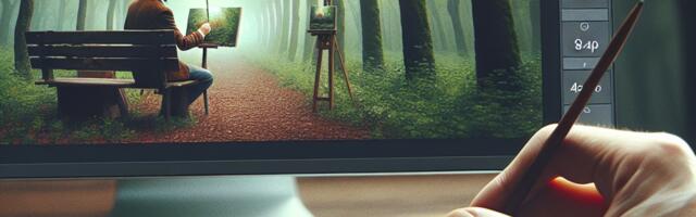 Kirjanik maalib puid