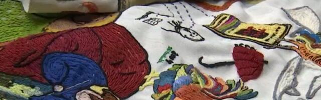 Aastaga ligi 3000 kilomeetrit rännanud raamatuaasta piltvaip sai viimased pisted