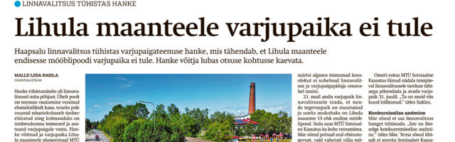 Lääne Elu paberleht teisipäeval, 18. juunil