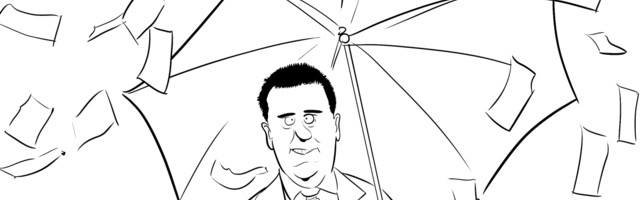 Karikatuur. Pärast meid tulgu või veeuputus!