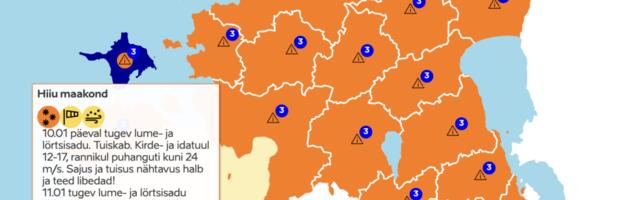 TORM TULEKUL | Kahe päevaga lubatakse kuni 50 cm lumelisa
